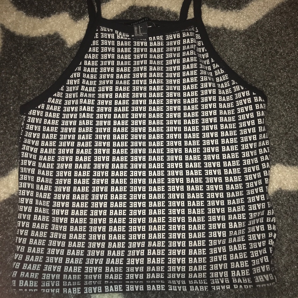 forever 21 “babe” tank top